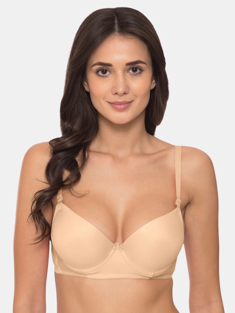 

Tweens Beige Solid Underwired Heavily Padded Everyday Bra TW-91401