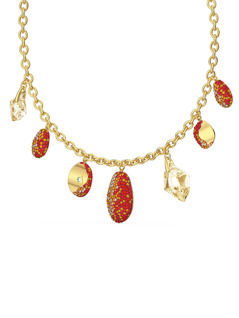 

SWAROVSKI The Red & Gold-Plated Mixed Metal Finish Elements Necklace
