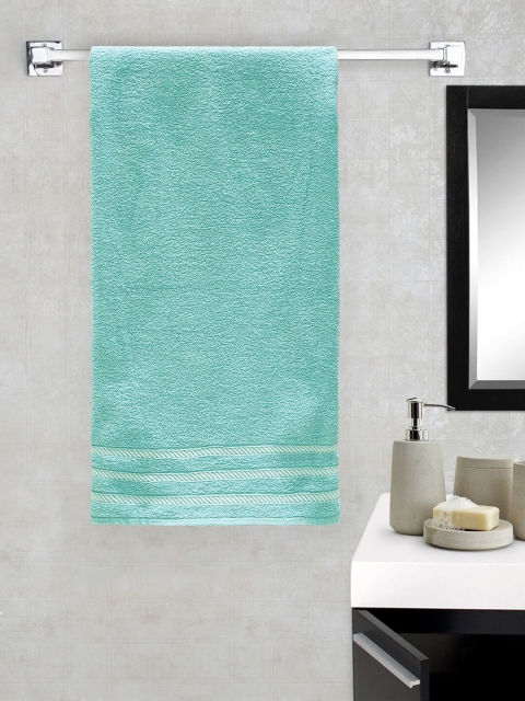 

Trident Unisex Set Of 2 Sea Green Solid 380 GSM Bath Towels