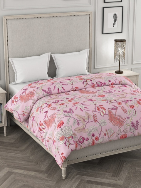 

Portico New York Pink Floral Heavy Winter 120 GSM Double Bed Comforter