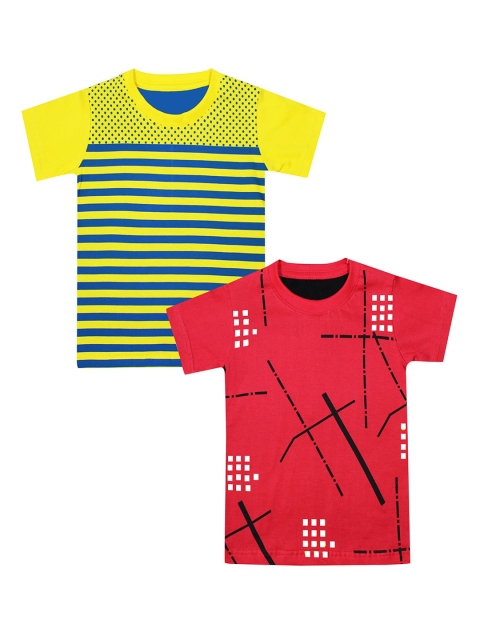 

Luke & Lilly Boys Pack Of 2 Round Neck T-shirts, Yellow