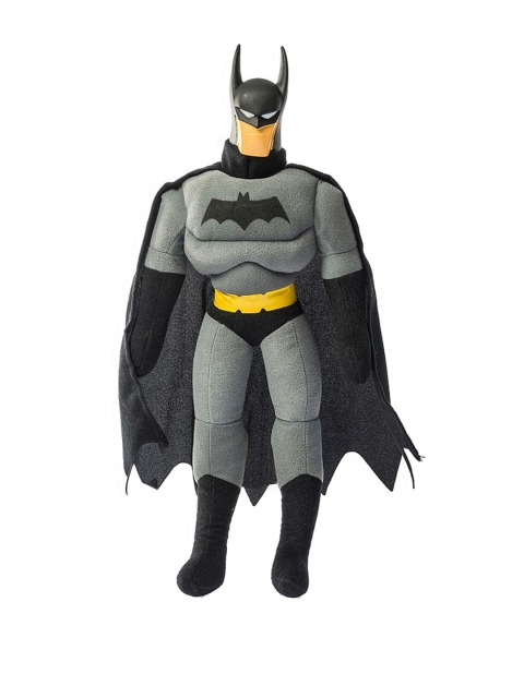 

Dimpy Stuff Kids Black & Grey Melange Superhero Batman Soft Plush Toy