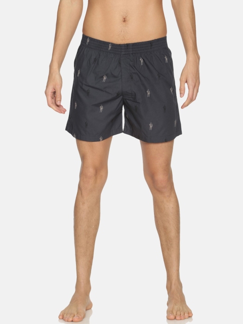 

IVOC Men Navy Blue Printed Boxers
