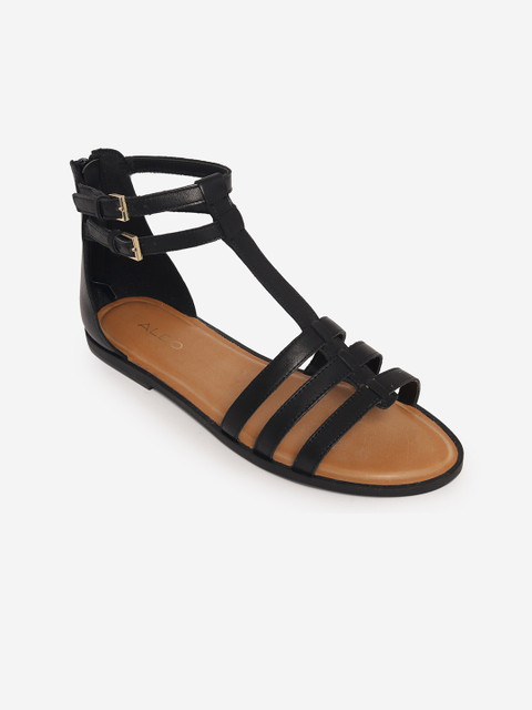 

ALDO Women Black Open-Toe Flats