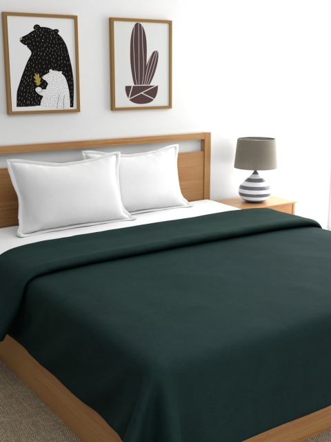 

A Homes Grace Green Solid Mild Winter 300 GSM Double Bed Blanket