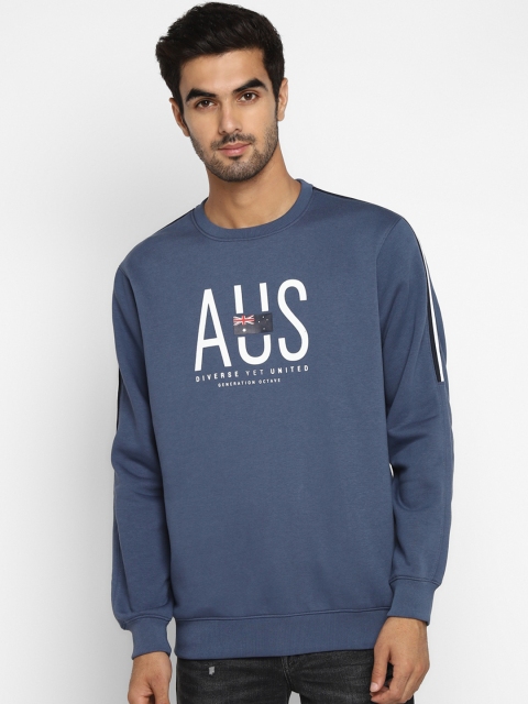 

Octave Men Blue & Off-White Printed Sweatshirt