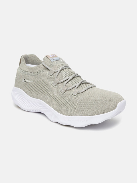 

Xtep Men Beige Textile Running Shoes