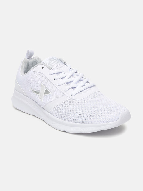 

Xtep Men White Textile Walking Shoes