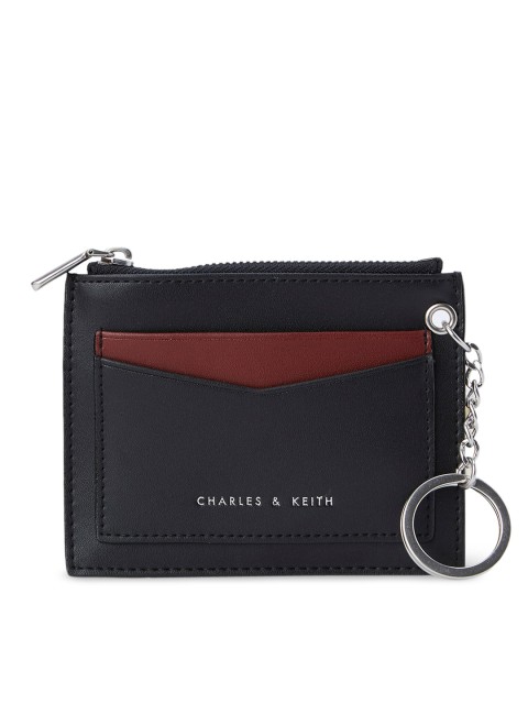 

CHARLES & KEITH Women Black Solid Money Clip