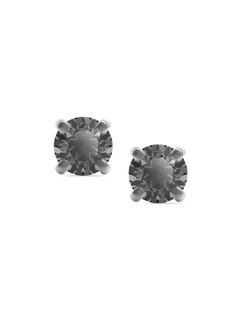 

SWAROVSKI Unisex Grey Ruthenium-Plated Sleek Stud Pierced Earrings