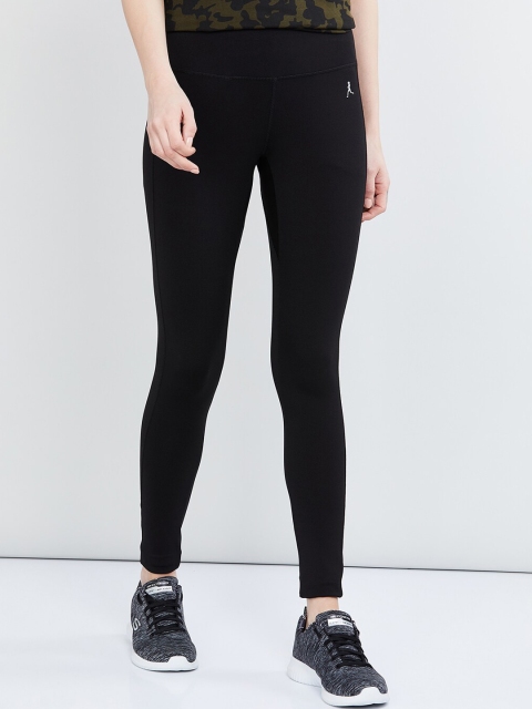 

max Women Black Solid Ankle-Length Leggings
