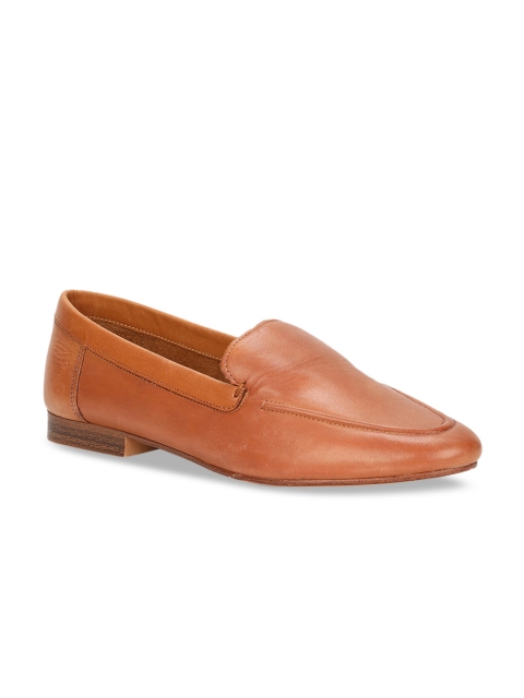 

ALDO Women Tan Brown Leather Loafers