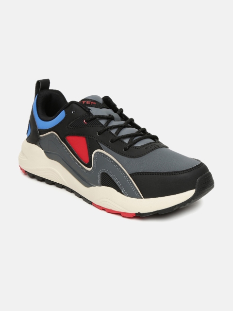 

Xtep Men Grey & Black Colourblocked Off The Street Sneakers