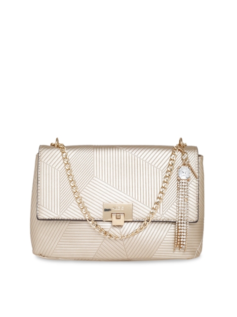 

ALDO Gold-Toned Textured Sling Bag