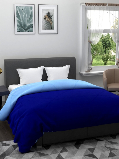 

URBAN SPACE Blue Solid Mild Winter 233 GSM Double Bed Comforter