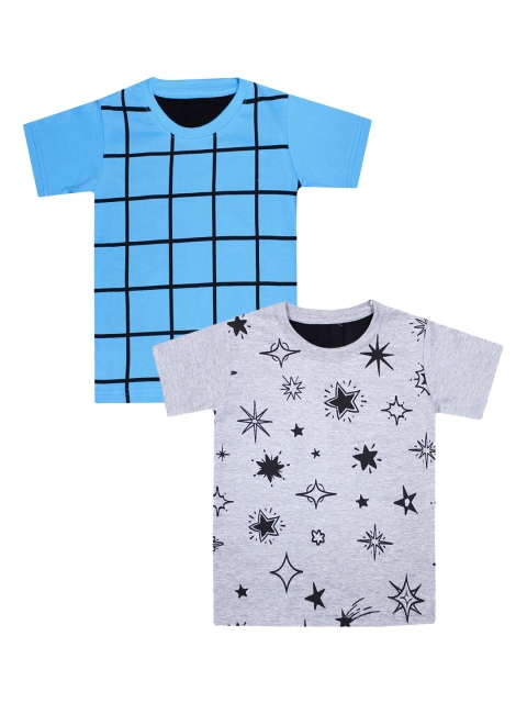 

Luke & Lilly Boys Pack of 2 Round Neck T-shirts, Blue