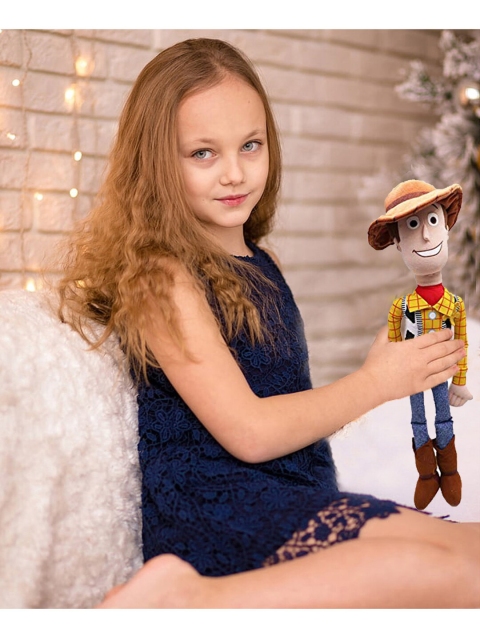 Dimpy Stuff Unisex Kids Yellow & Brown Woody Stuffed Soft Toy