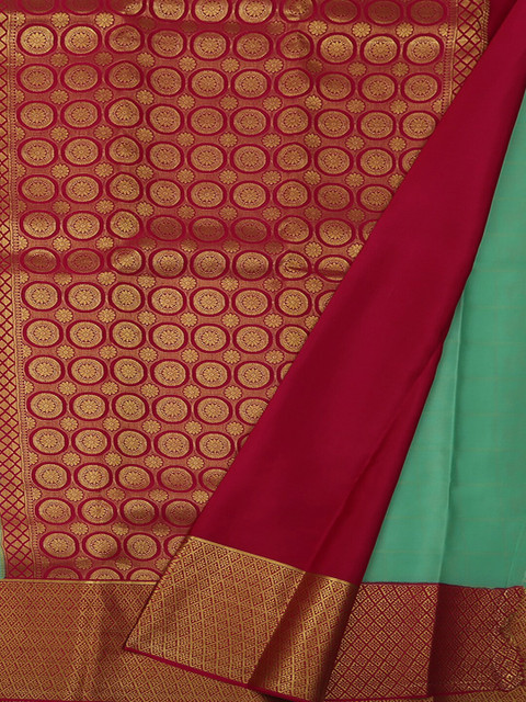 

Pothys Green Woven Design Pure Silk Saree