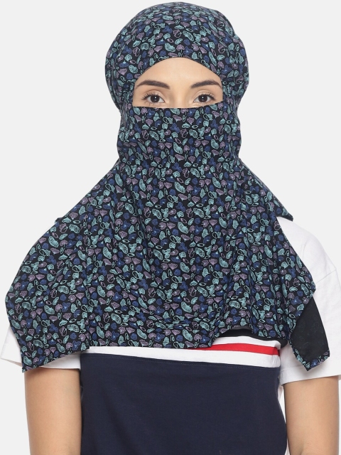 

Bene Kleed Women Black & Green Printed Scarf