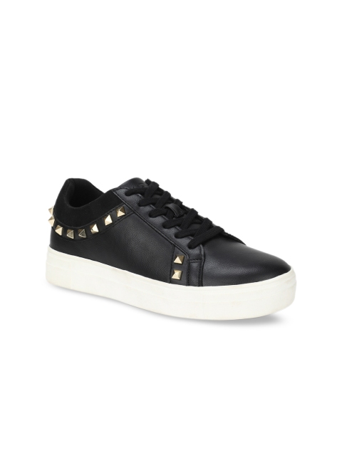 ALDO Women Black Embellished Sneakers