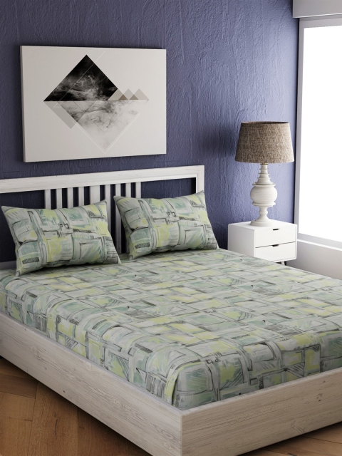 

EverHOME Multicoloured Floral 210 TC Cotton 1 Extra Large Bedsheet with 2 Pillow Covers, Multi