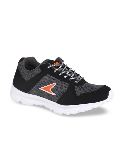 

Power Men Black Mesh Running Shoes