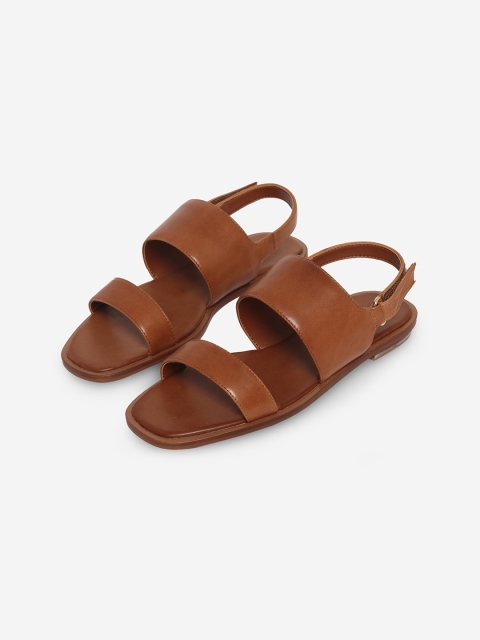 

ALDO Women Brown Open Toe Flats