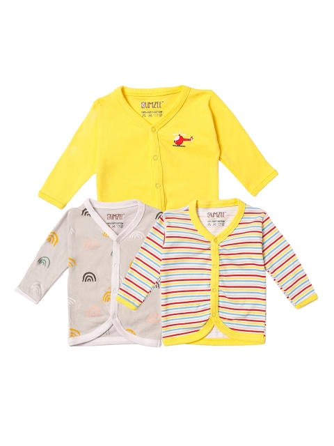 

BUMZEE Infant Unisex Kids Pack Of 3 Jhablas Peb3078, Multi