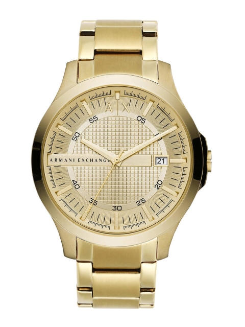 

Armani Exchange Men Gold-Toned Analogue Watch AX2415