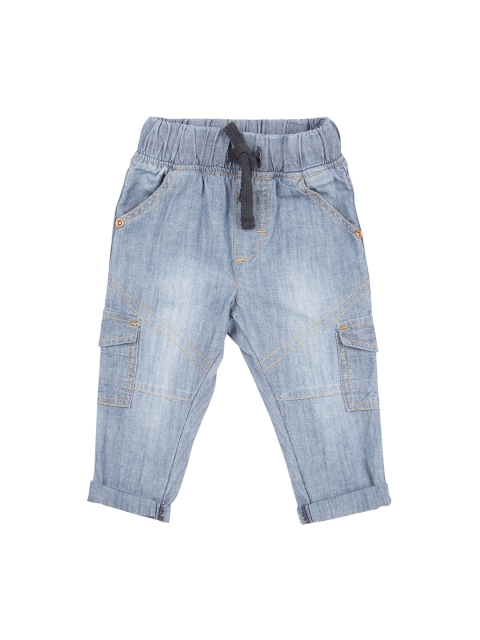 

Donuts Boys Blue Regular Fit Solid Regular Trousers