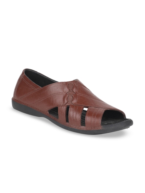 

Sandak by Bata Men Brown Sandals