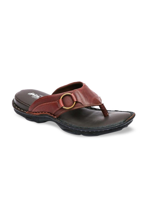 

Hitz Men Red Leather Comfort Sandals