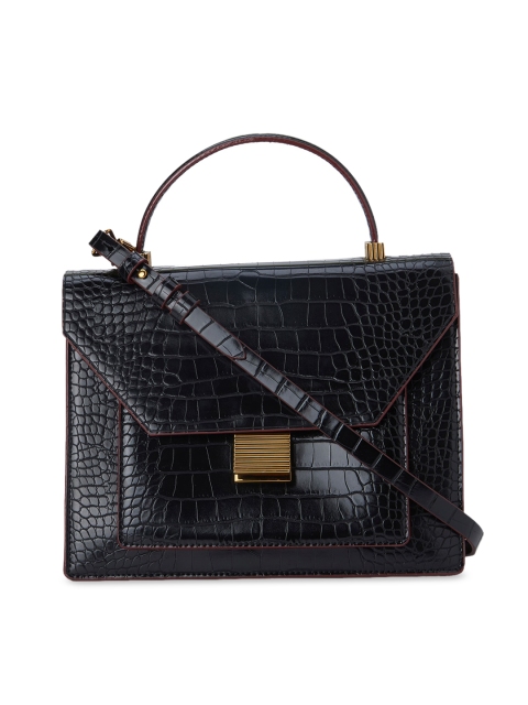 

CHARLES & KEITH Black Textured Satchel