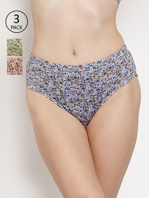 

Innocence Women Pack of 3 Assorted Hipster Briefs BBAPLIN90307_XS