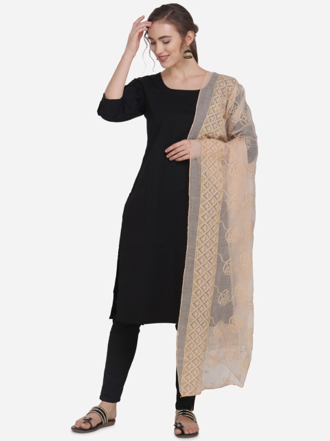 

mf Beige Embroidered Dupatta