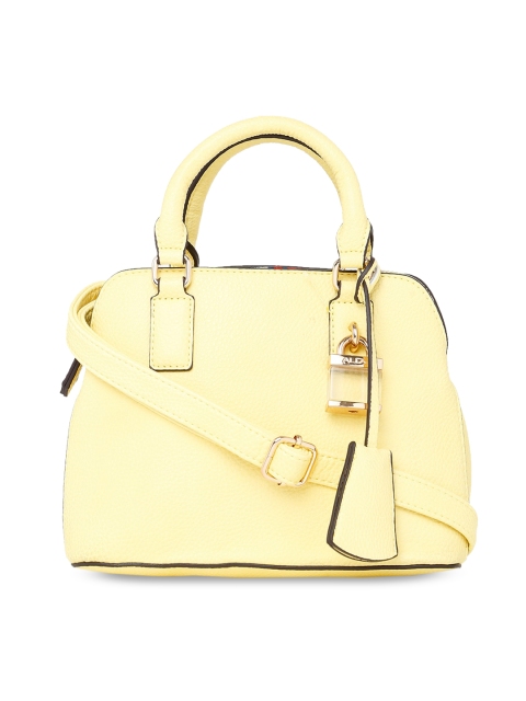 

ALDO Yellow Solid Handheld Bag