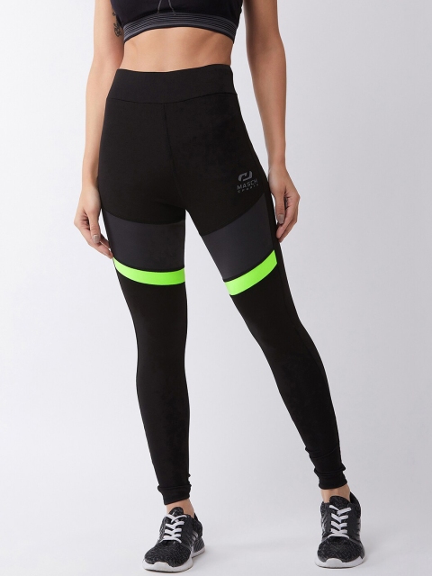 

Masch Sports Women Black & Grey Solid Rapid Dry Tights