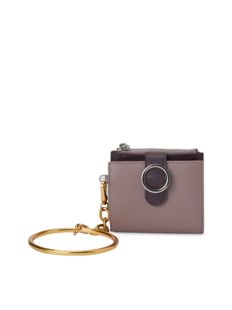 

CHARLES & KEITH Women Mauve Solid Two Fold Wallet