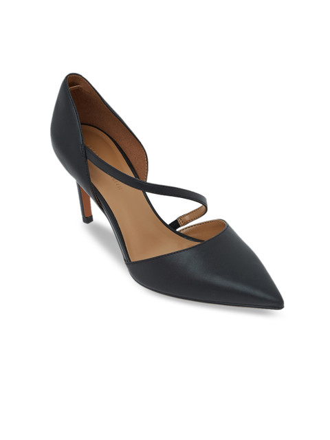 

CHARLES & KEITH Women Black Solid Pumps