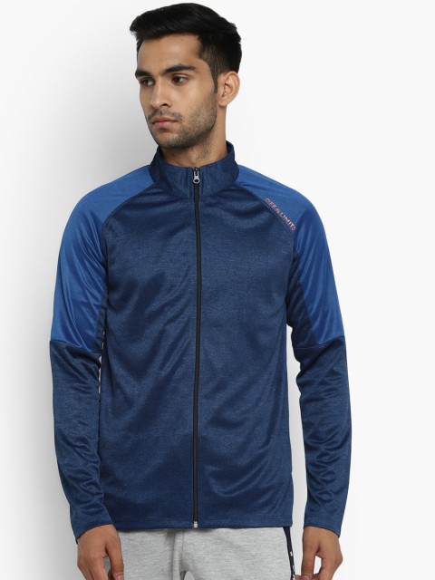

OFF LIMITS Men Navy Blue Solid Sporty Jacket