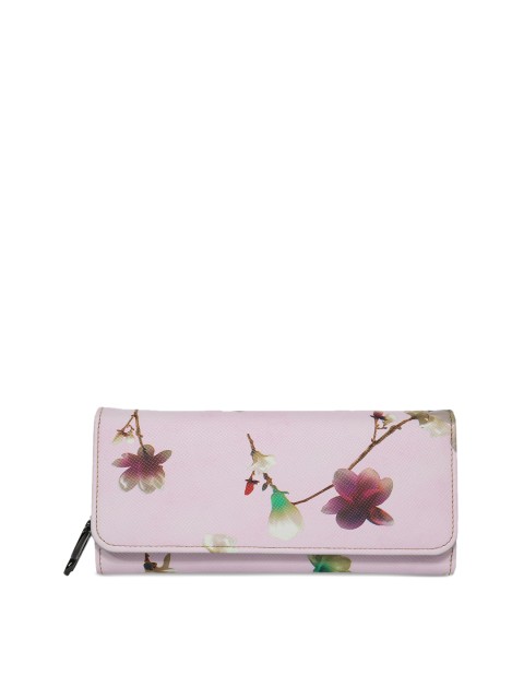 

Butterflies Women Pink Printed Three Fold Wallet