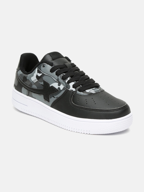 

Xtep Women Black & Grey Camouflage Street Element Sneakers