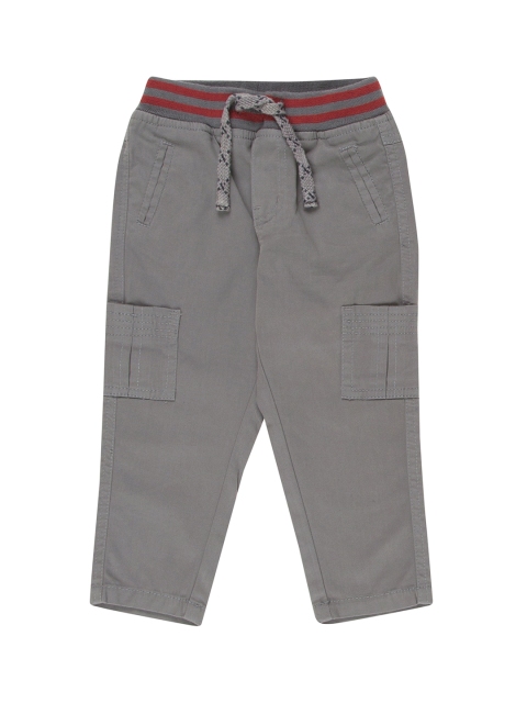 

Donuts Boys Grey Regular Fit Solid Cargos