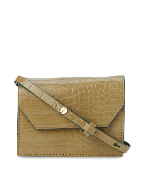 

CHARLES & KEITH Women Camel Brown Textured Envelope