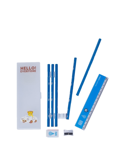 

Webby Kids Blue Pencil Sharpener Eraser Geometry Box