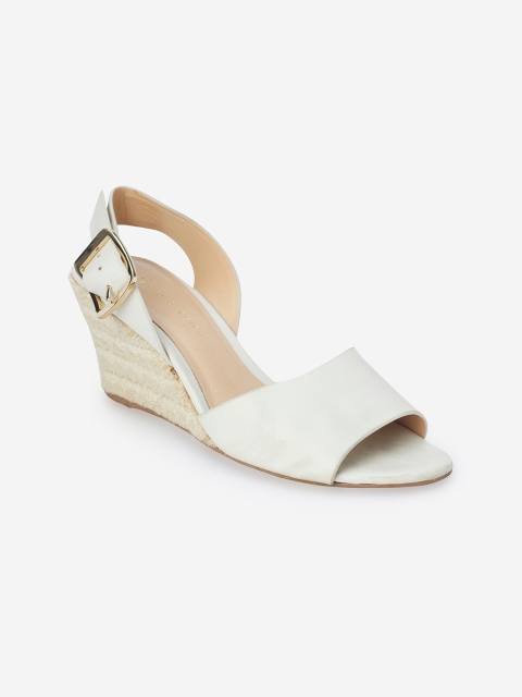 

CHARLES & KEITH Women White Solid Wedge