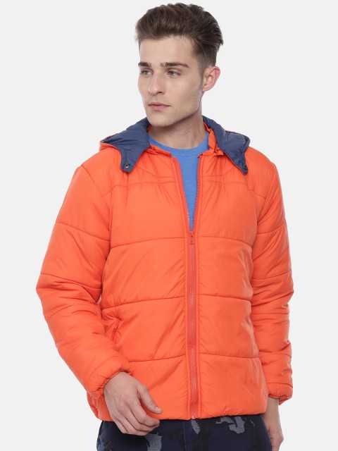 Breakbounce Men Orange Solid Water Resistant Padded Jacket