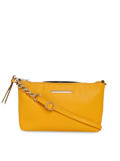 

ALDO Yellow Solid Sling Bag