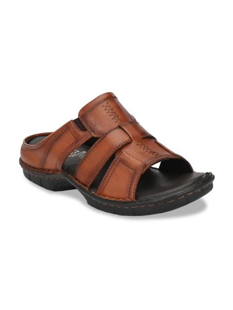 

Hitz Men Brown Leather Sandals