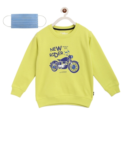

Lil Tomatoes Boys Green Printed Sweatshirt